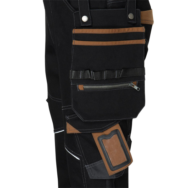 Pantalon de travail multipoches - Vicente North Ways - Noir/Camel - taille 52