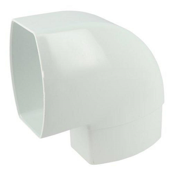 Coude de changement d'orientation à 90° Nicoll CM9GT pour tube ovoïde de 105 x 76 mm - Techtan Blanc
