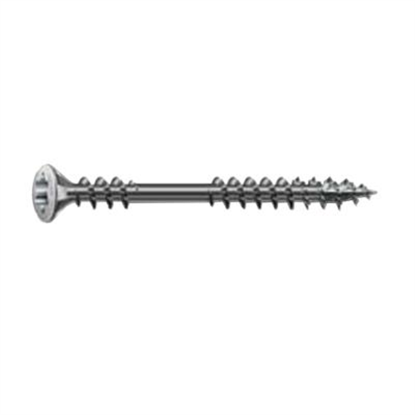 Vis de façade - 4.5x70mm double filetage tête bombée en acier Torx T20 inoxydable A2 - Boîte de 100