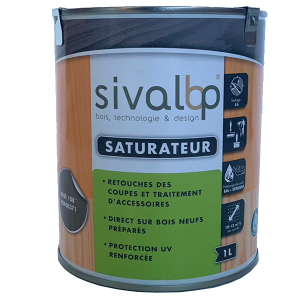 Pot de peinture de retouche gamme bardage New Age - Gris irisé pot de 1 LTR