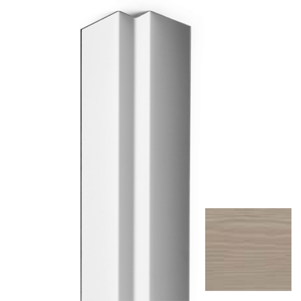Profil d'angle intérieur pour bardage Cedral Click - aluminium laqué Brun C03 - longueur 3,00 M