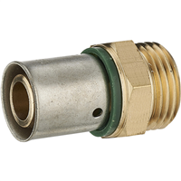 Raccord PER droit à sertir 20 - filetage 3/4 Mâle
