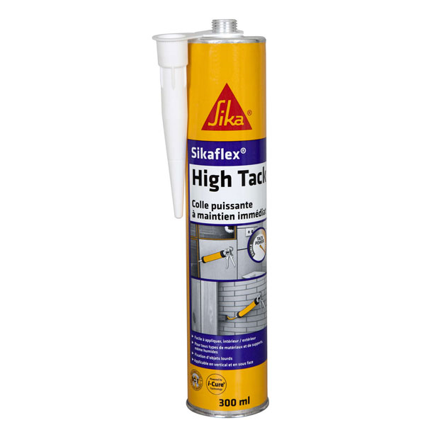Mastic colle Sika Sikaflex High Tack cartouche 300 ml blanc