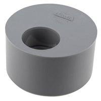 Tampon de réduction simple à coller Nicoll T4 - eaux usées et vannes - mâle/femelle - PVC - diamètre 100/40 mm