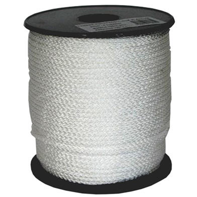 Corde tressée en polypropylène Ø 8 mm - Bobine de 100 m - Traitement anti-UV - 8 fuseaux