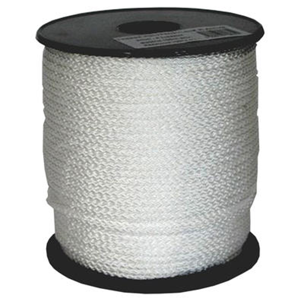 Corde tressée en polypropylène Ø 8 mm - Bobine de 100 m - Traitement anti-UV - 8 fuseaux