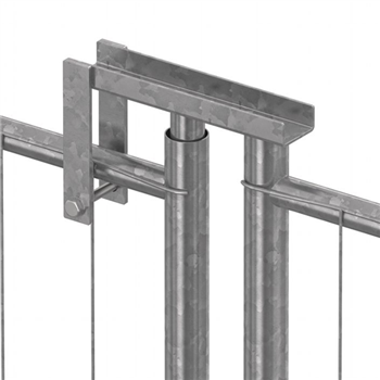 Gond de charnière pour portail et portillon de chantier - Longueur 230 mm - Heras