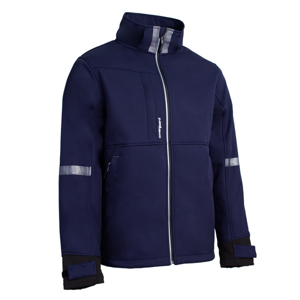 Veste softshell homme imperméable chaude et respirante - Seal Coverguard - Couleur marine - Taille L