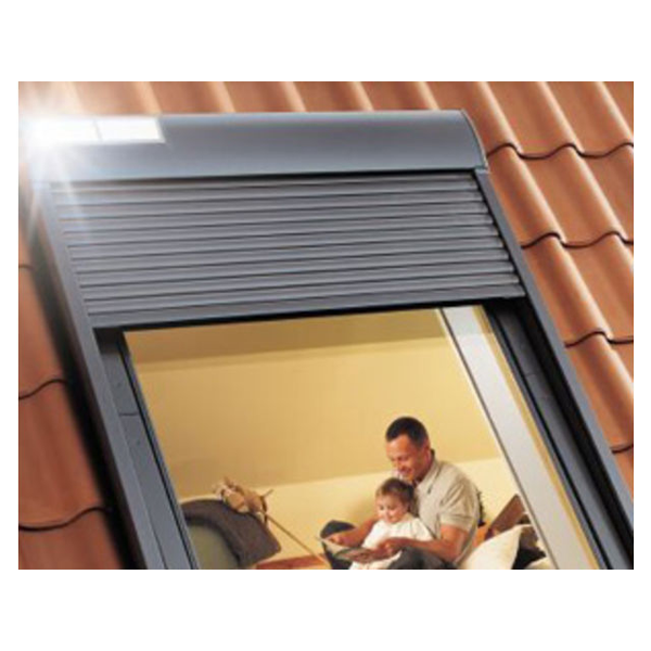 Volet roulant solaire SSL pour fenêtre de toit Velux MK04 - 78,0 CM x 98,0 CM - Gris anthracite