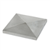 Chapeau de pilier à pointe de diamant en béton lisse Fabemi - 50,0 CM x 50,0 CM - ép. 7,70 CM - Gris