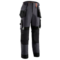 PANTA CRISTOBAL GRIS/CITROUILLE-M