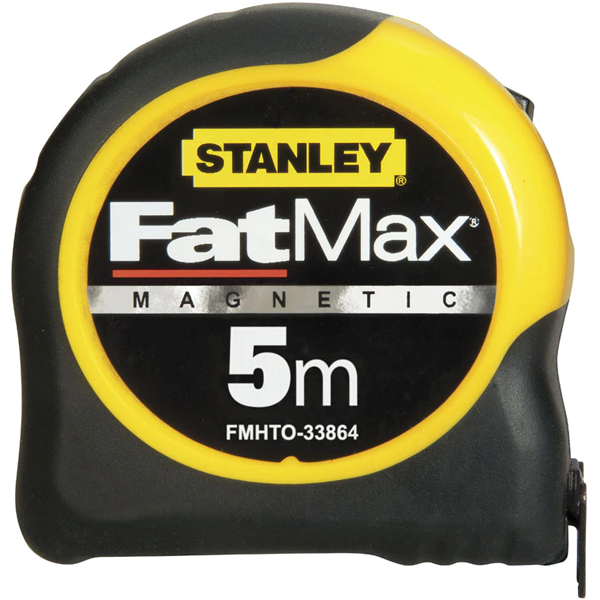 Mètre mesure à ruban Stanley Fatmax avec crochet magnétique 5 m x 32 mm classe 2