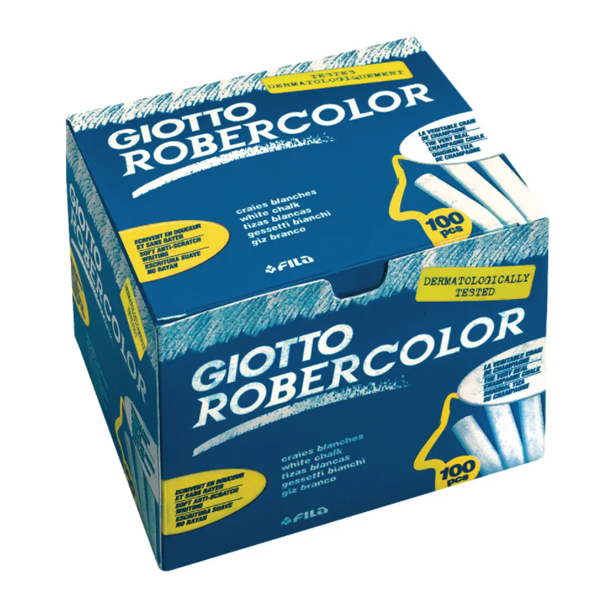 Craies blanches pour tableau et ardoise - Giotto Robercolor - 80 x