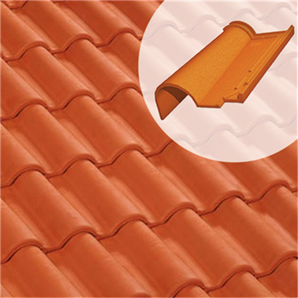 Tuile de rive à rabat côté gauche - Romane Réno 6RR - Rouge