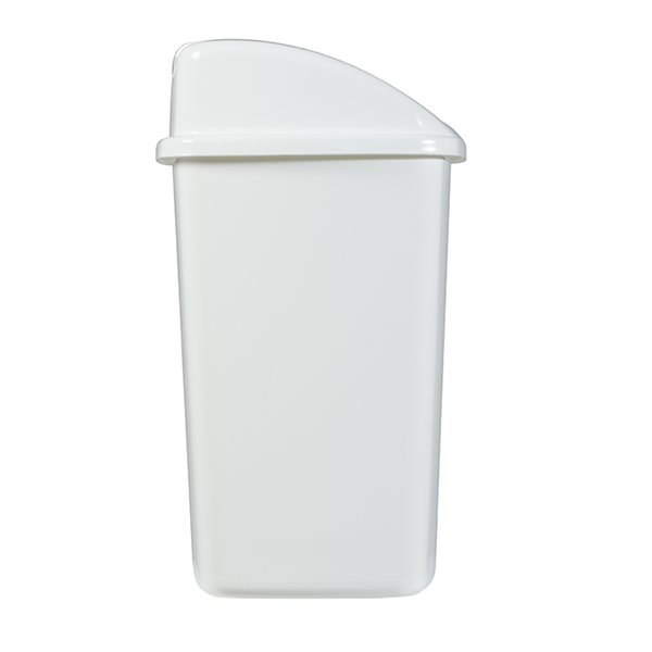 Poubelle couvercle basculant plastique 18 litres blanc