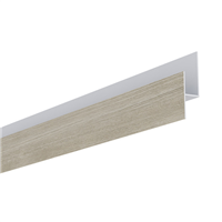 Profil de départ bas pour bardage Claircel Premium en pose verticale - 4,00 M - Chêne Blanchi