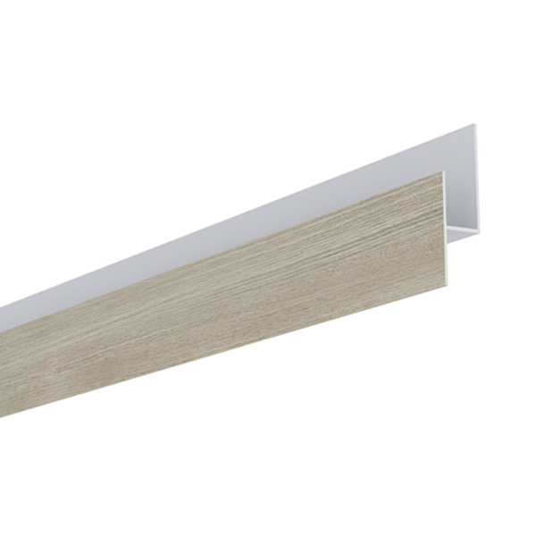 Profil de départ bas pour bardage Claircel Premium en pose verticale - 4,00 M - Chêne Blanchi