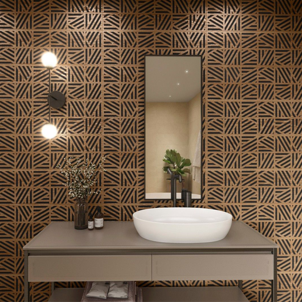 Faïence murale effet bois Burlington Cumbrian - 30,0 CM x 90,0 CM - ép. 10,60 MM - Volcano