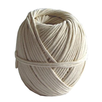 Cordeau en coton tressé blanc résistance 22 kg diamètre 2.5 mm longueur 34 m