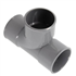 Té pied de biche PVC à coller Femelle - Femelle 87° Diamètre 50 mm