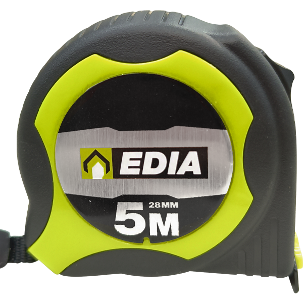 Mètre à ruban 5 m x 28mm Edia marquage double face