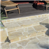 Dalle en pierre naturelle calcaire Perrigny pour pose en Opus incertum - ép. 3 à 5 cm - Beige