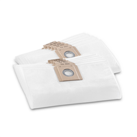 Sac aspiration filtrant 3 couches indéchirable en papier toison classe M Karcher - Lot de 10 sacs