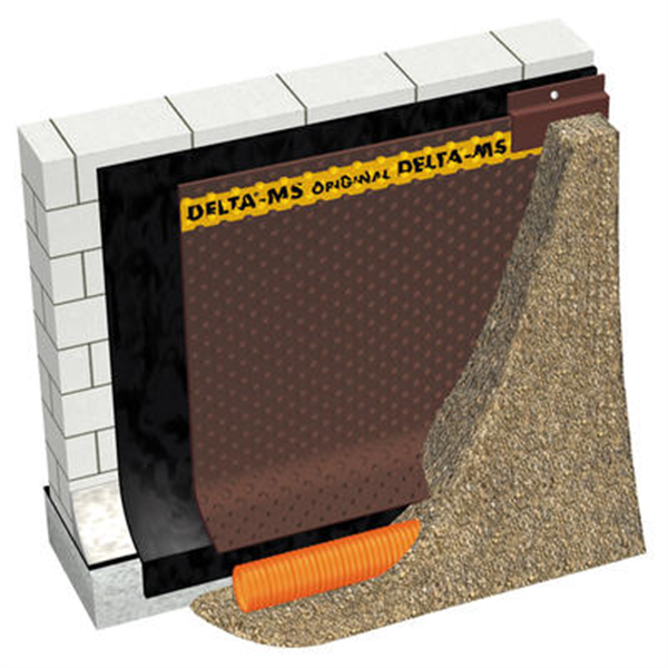 Nappe à excroissances pour protection et drainage - Delta MS 20 - 3,00 M x 20 M