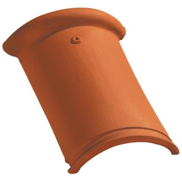 Tuile faîtière/arêtier à bourrelet à emboîtement (707) - Rouge