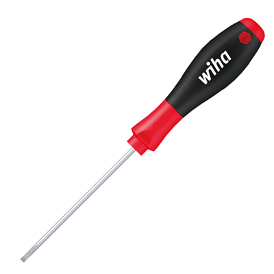 Tournevis à fente SoftFinish Wiha avec lame ronde pour vis situées en profondeur 6.5 x 100 mm