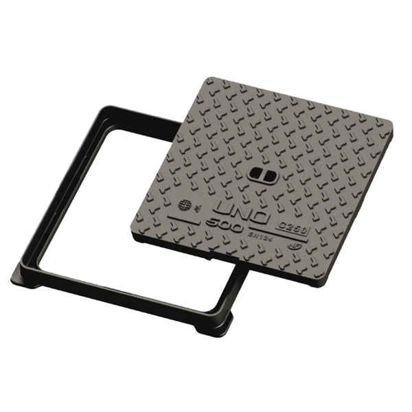 REGARD TAMPON HYDRAULIQUE FONTE NF CARRE 500X500 C250