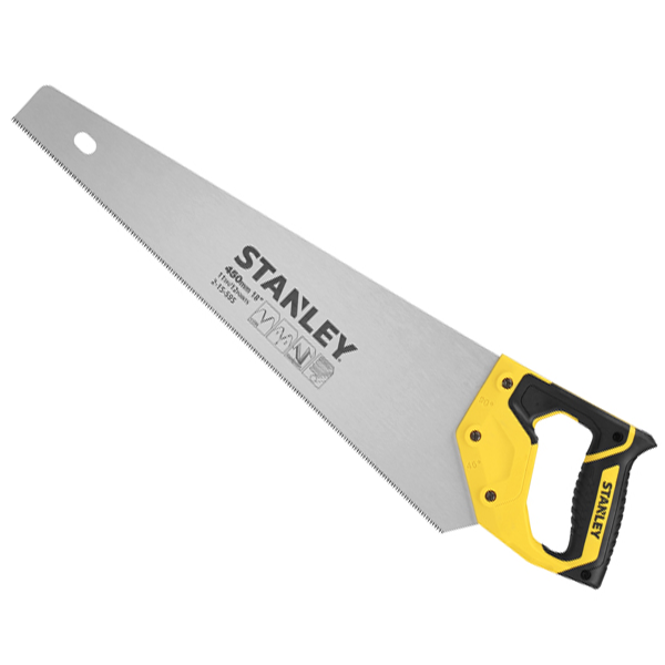 Scie égoïne Stanley Jetcut coupe fine petite section 11 dents/pouce 450 mm