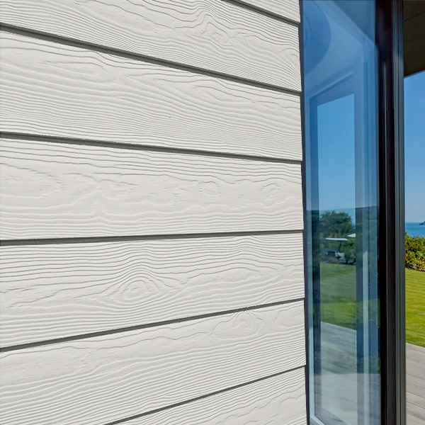 Bardage fibre ciment Cedral Lap finition relief - 190 mm x 10,00 mm - L. 3,60 m - Blanc C01