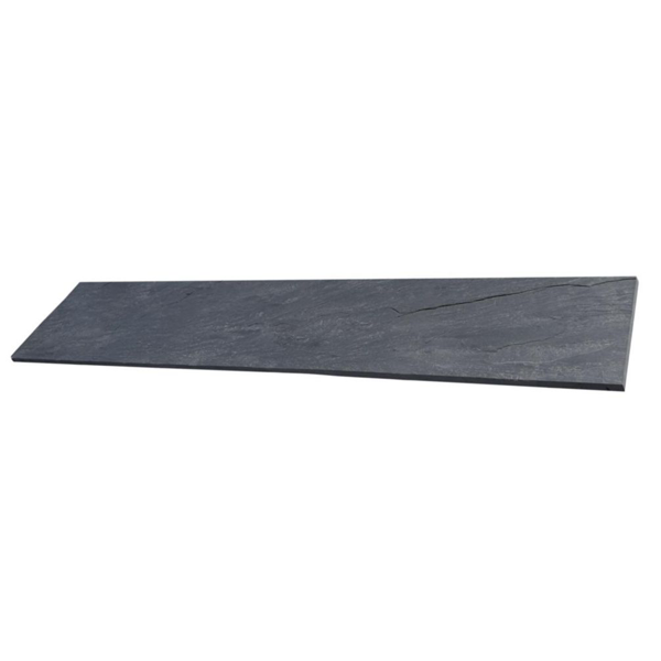Palis en ardoise avec 4 bords sciés - finition naturelle - 100,0 CM x 50,0 CM x 3,00 CM