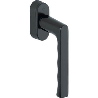 Poignée de fenêtre oscillo-battante Hamburg Hoppe en aluminium carré de 7 mm finition noir mat