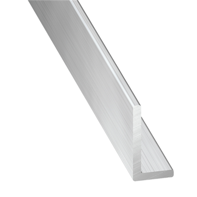 Cornière inégale - Aluminium brut - 25 x 10 mm - épaisseur 1.5 mm - longueur 1 m