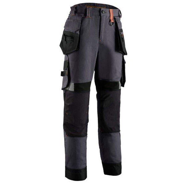 PANTA CRISTOBAL GRIS/CITROUILLE-L