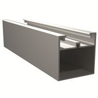 Lambourde en aluminium pré-percée pour réalisation de sous-structure porteuse de terrasse en composite - 50x50 mm - Longueur 6 m