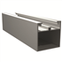 Lambourde en aluminium pré-percée pour réalisation de sous-structure porteuse de terrasse en composite - 50x50 mm - Longueur 6 m