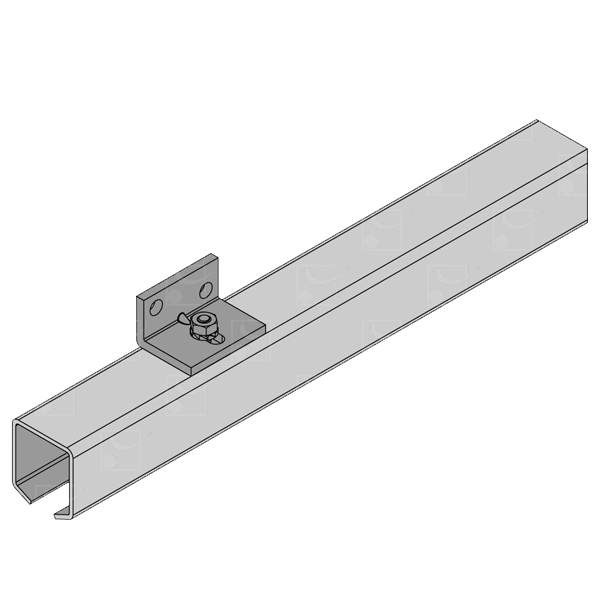 Support équerre renforcé Mantion 2529 pour fixation murale de rails 2525 et MA80A