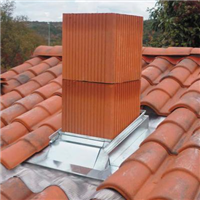 Abergement réglable en zinc pour entourage de boisseaux - Petit format