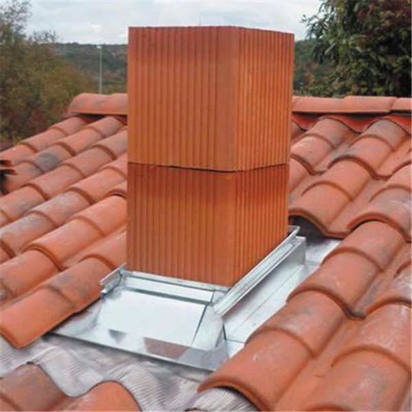 Abergement réglable en zinc pour entourage de boisseaux - Petit format