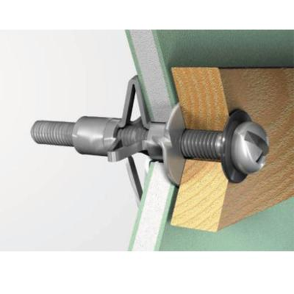 Cheville métallique avec vis Edia 5 x 37 mm pour corps creux lot de 20