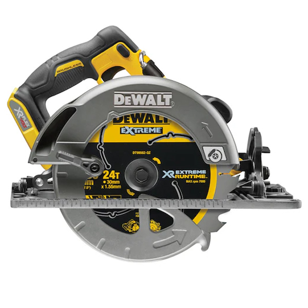 Scie circulaire sans fil Dewalt DCS579NT-XJ XR Flexvolt 54V 190 mm compatible rail de guidage - sans batterie ni chargeur