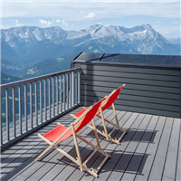 Lame de terrasse en bois composite Élégance finition structurée - Silvadec - 180 MM x 23,00 MM - longueur 4,00 M - Gris Anthracite