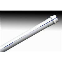 TUBE PVC BI-ORIENTE BIOROC PN16 DN 110 6M BLANC BANDES BLEUES A JOINT