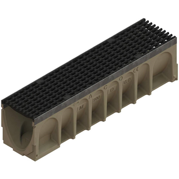 ACO MULTIDRAIN 200 BP HT 265MM GRILLE CAILLEBOTIS FONTE C250