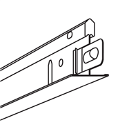 Profilé porteur T24 blanc Connect C3 pour Ecophon Hygiene Performance - Longueur 3,70 m