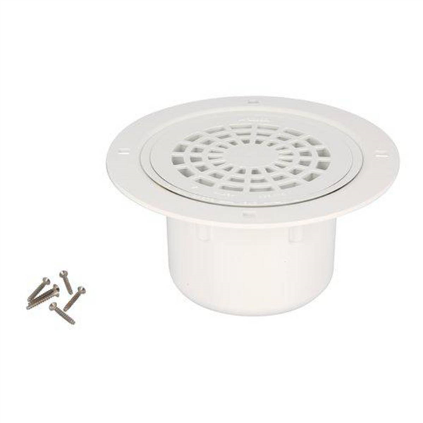 SIPHON S/VERTICALE 50/63 SOL PLAST.GRILLE PVC
