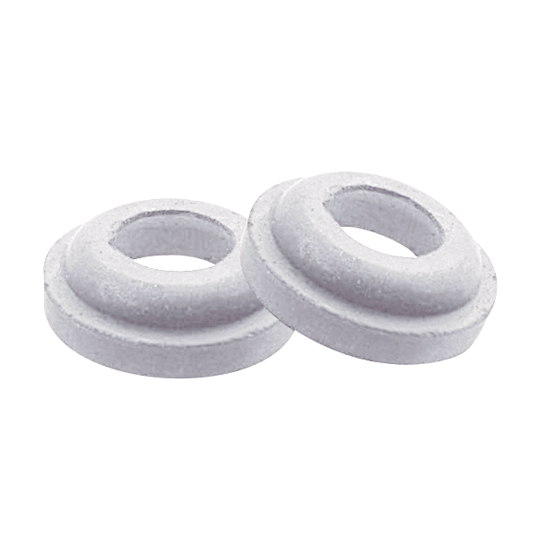 Joint pour raccord d'arrosage laiton express - Diamètre 22 mm - Caoutchouc blanc - Lot de 2